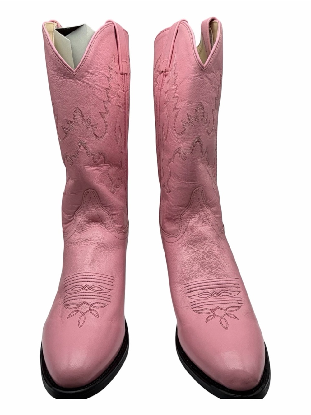 Sheplers Pink Leather Festival Western Cowboy Boots Women’s Size 9 Leather NEW